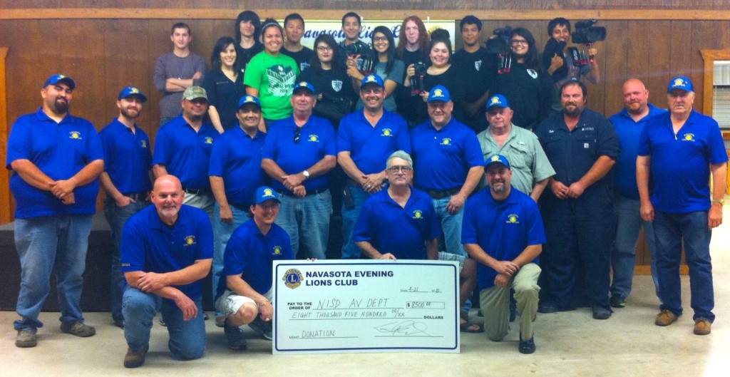 Navasota Evening Lion's Club AV Donation